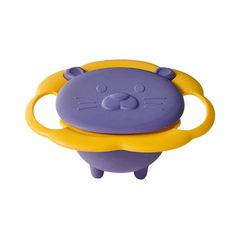 Bol Gyroscopique Anti-Renversement – Snack Sans Stress pour Bébé