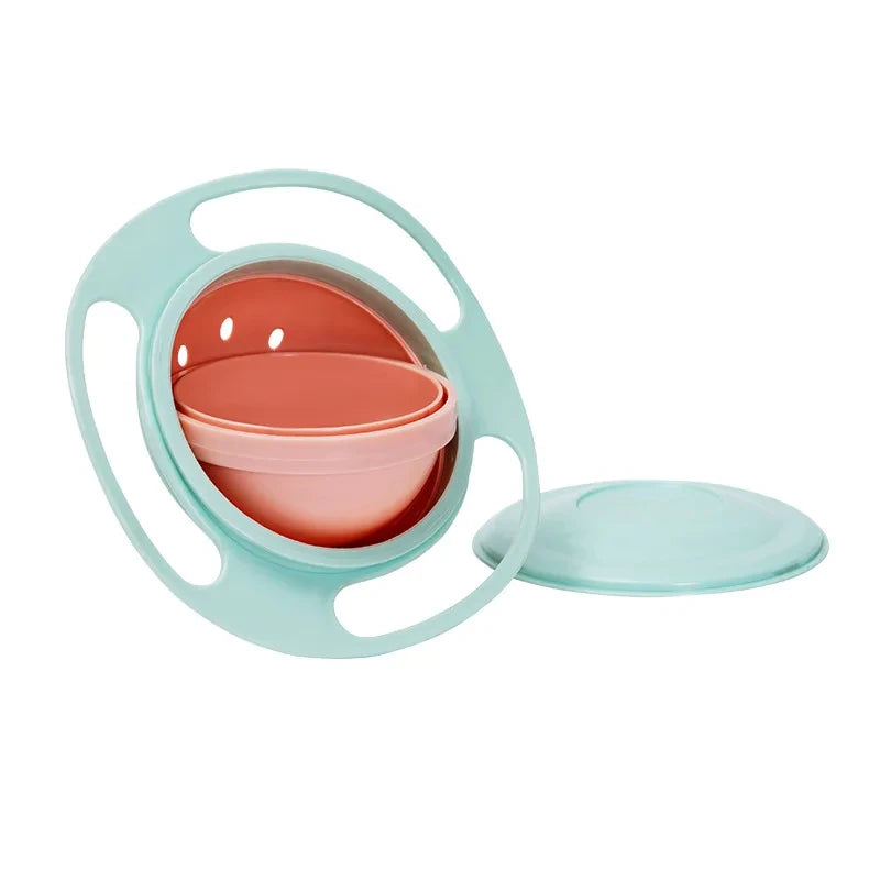 Bol Gyroscopique Anti-Renversement – Snack Sans Stress pour Bébé